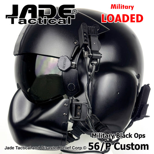 GENTEX 56/P USA Helicopter Flight Helmet Black Ops