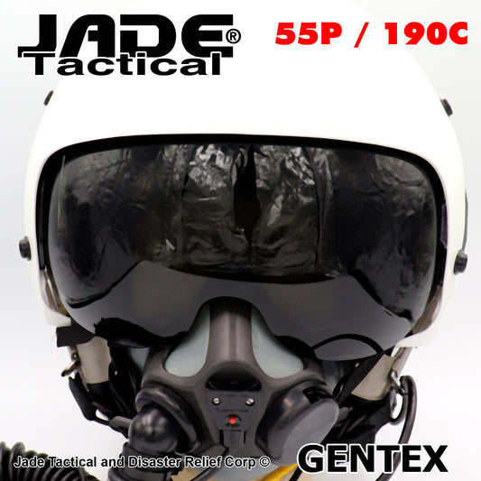 GENTEX 55/P With 190C Dual Visor Flight Helmet
