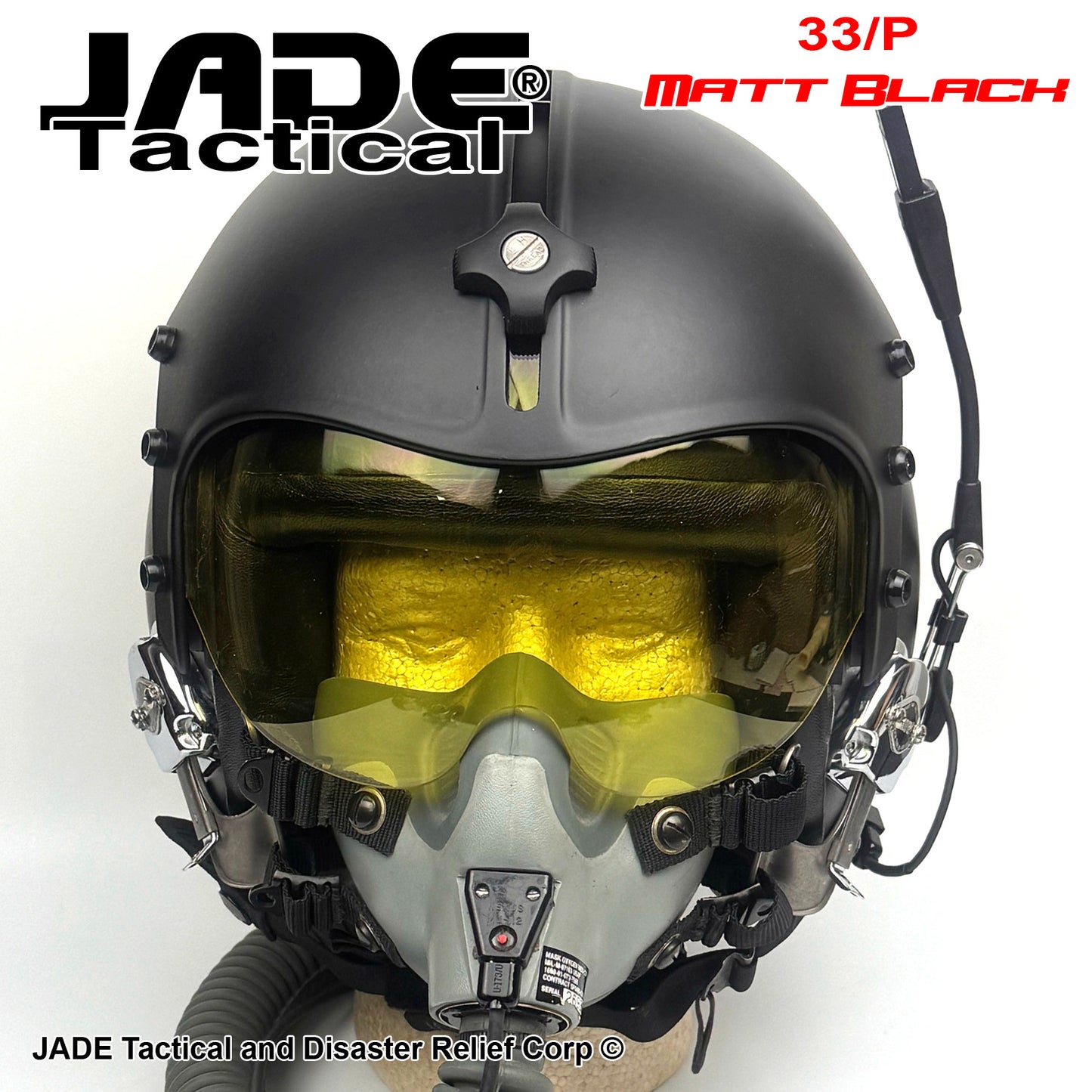 GENTEX 33/P Flight Helmet USA Matt Black