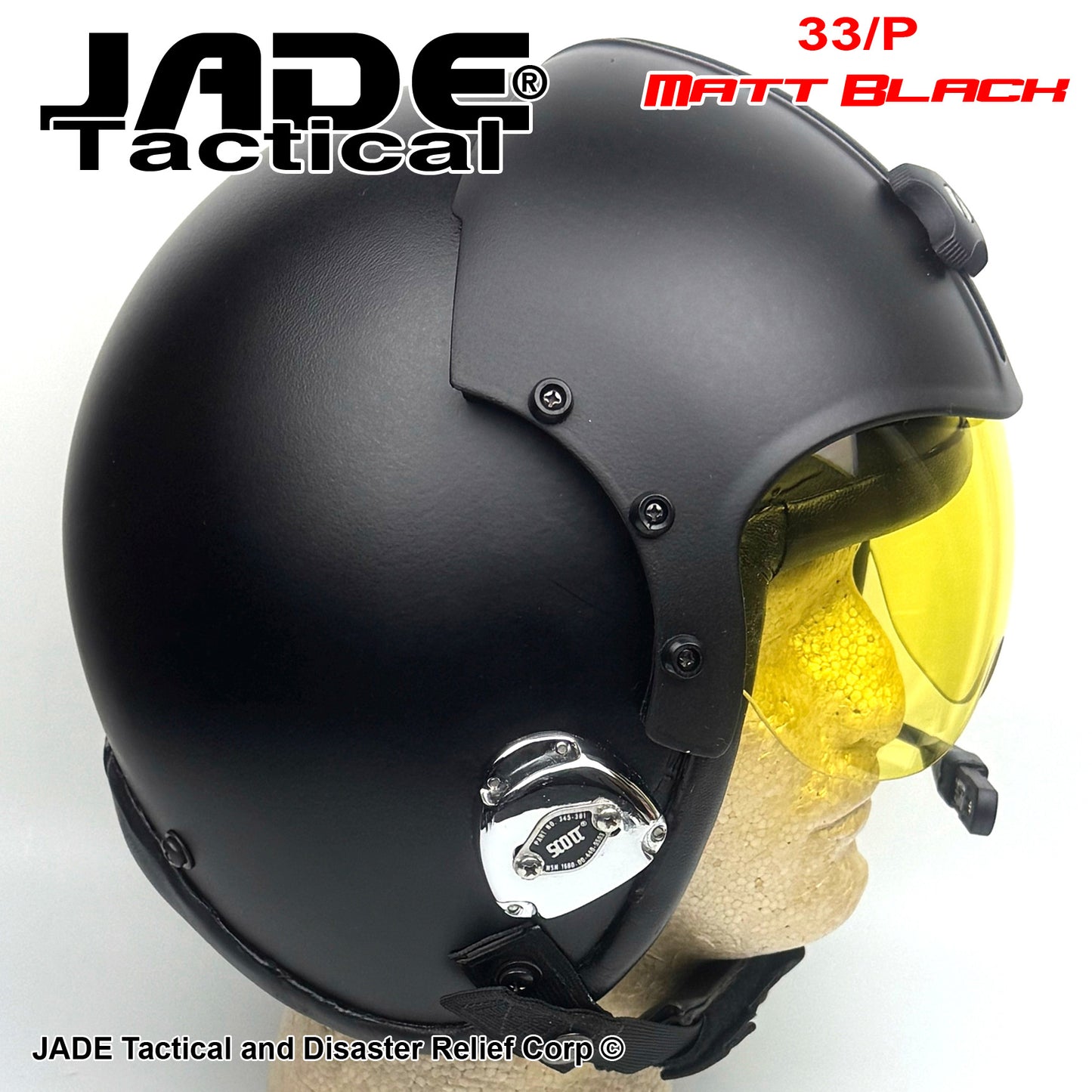 GENTEX 33/P Flight Helmet USA Matt Black