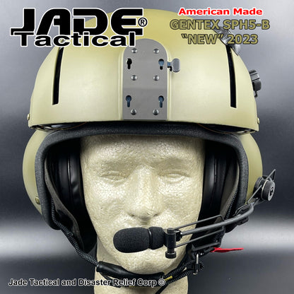 GENTEX SPH5-B Custom Dual Visor Helicopter Helmet NATO GREEN