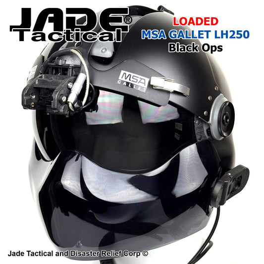 MSA Gallet LH250 Black Ops Helicopter Flight Helmet