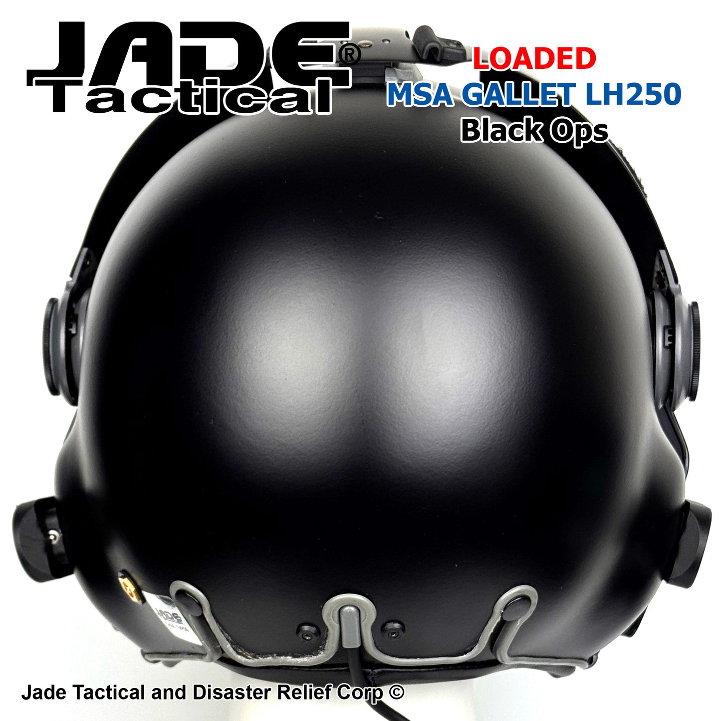 MSA Gallet LH250 Black Ops Helicopter Flight Helmet