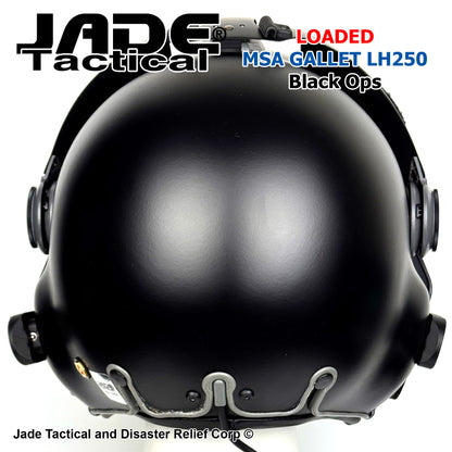 MSA Gallet LH250 Black Ops Helicopter Flight Helmet