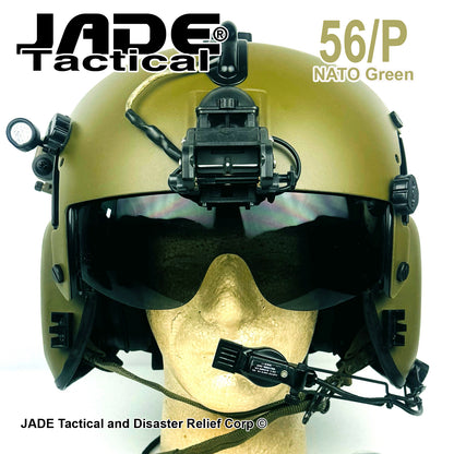 GENTEX 56/P Military Helicopter Helmet NATO Green