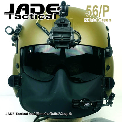 GENTEX 56/P Military Helicopter Helmet NATO Green
