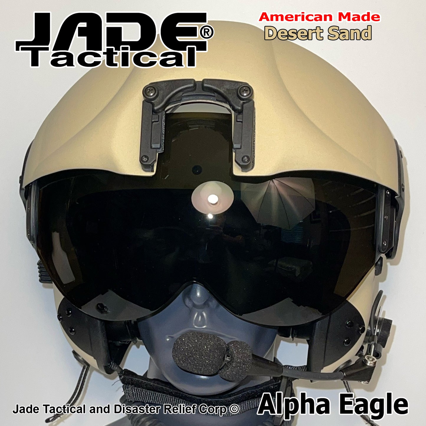 Alpha Eagle Desert Sand Helicopter Flight Helmet