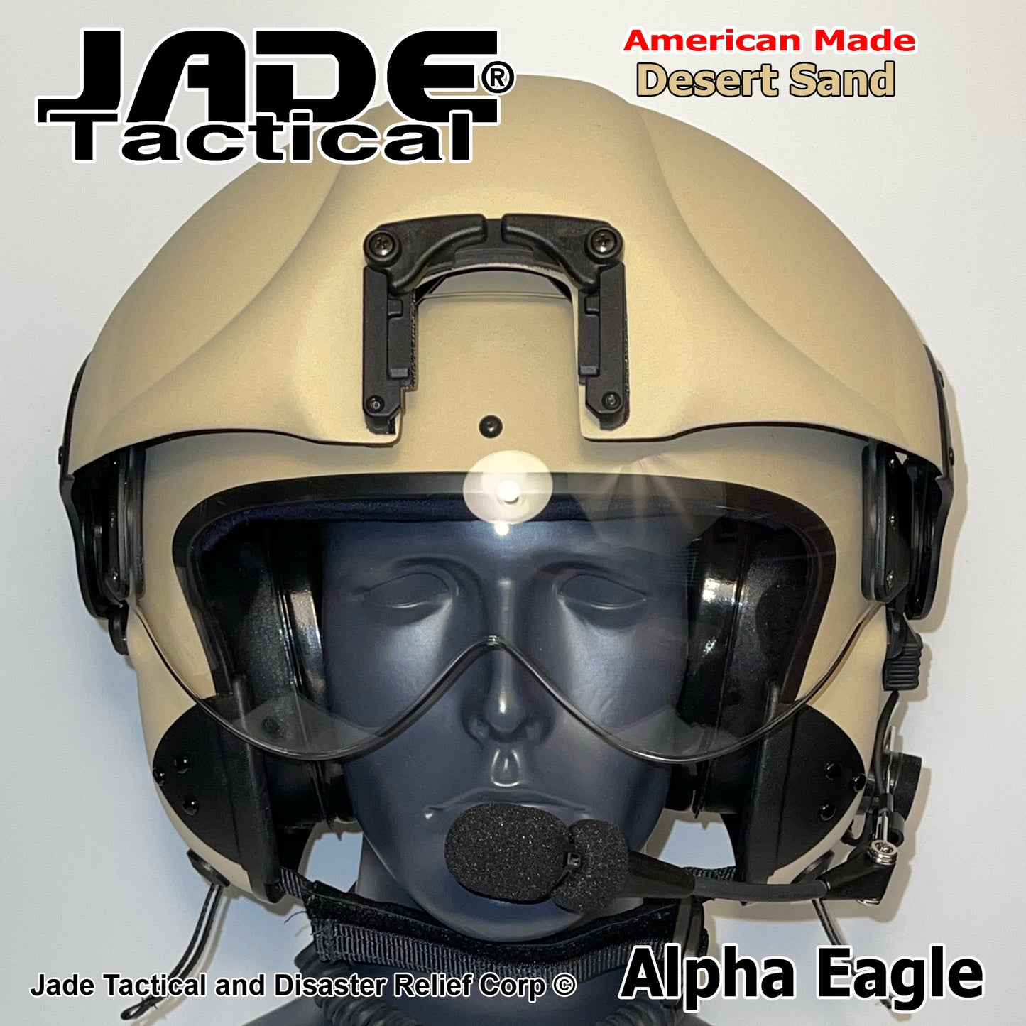 Alpha Eagle Desert Sand Helicopter Flight Helmet