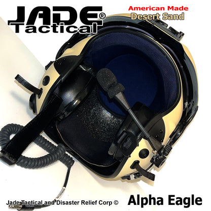 Alpha Eagle Desert Sand Helicopter Flight Helmet