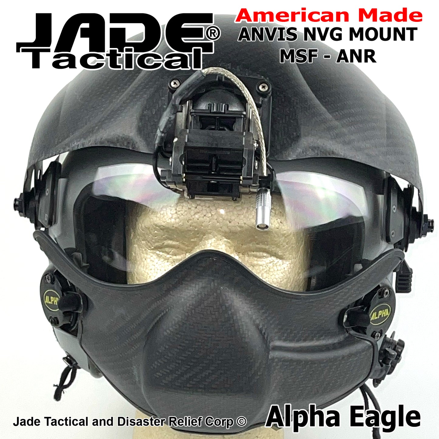 Alpha Eagle Helicopter Flight Helmet 9V ANR