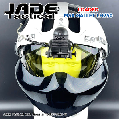 MSA Gallet LH250 Loaded White Helicopter Flight Helmet