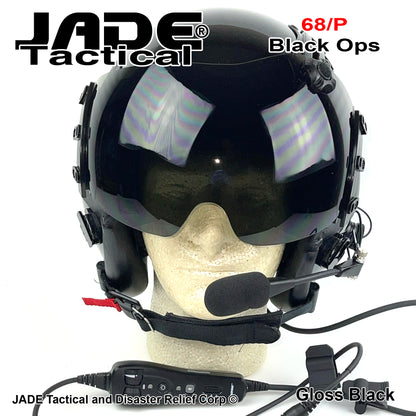 GENTEX 68/P USA Boom Flight Helmet Black Ops