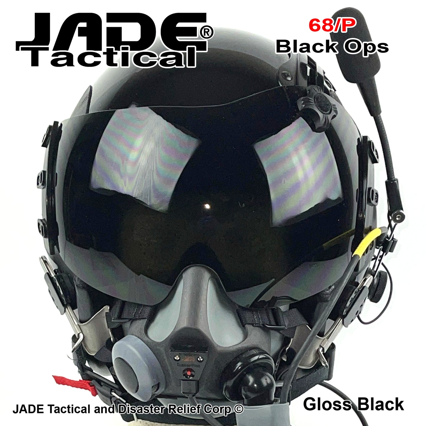 GENTEX 68/P USA Boom Flight Helmet Black Ops