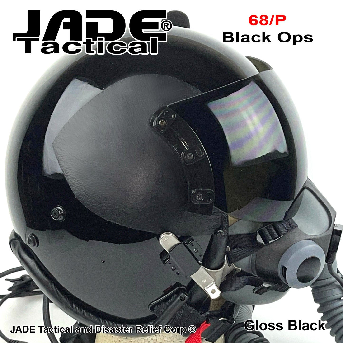 GENTEX 68/P USA Boom Flight Helmet Black Ops