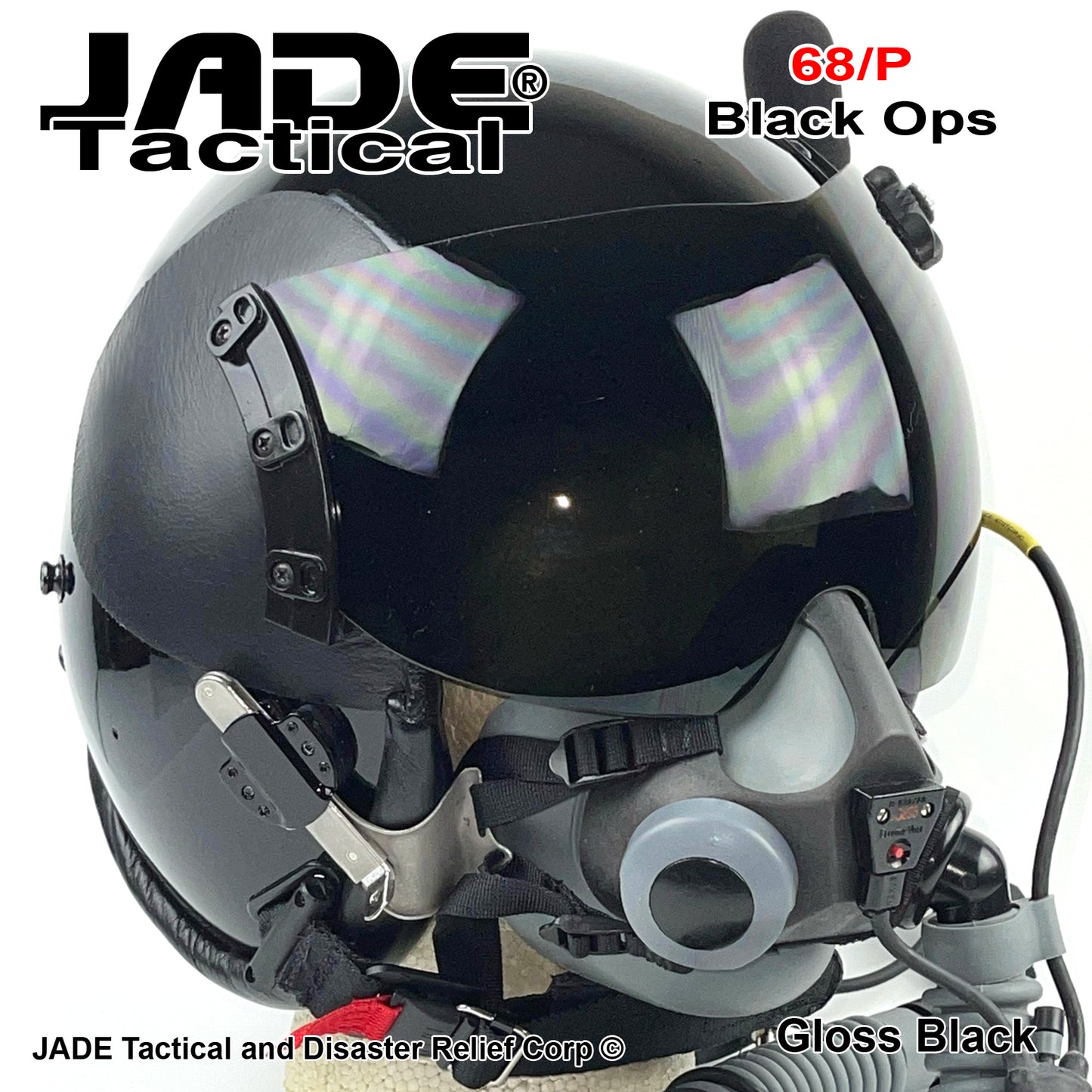 GENTEX 68/P USA Boom Flight Helmet Black Ops