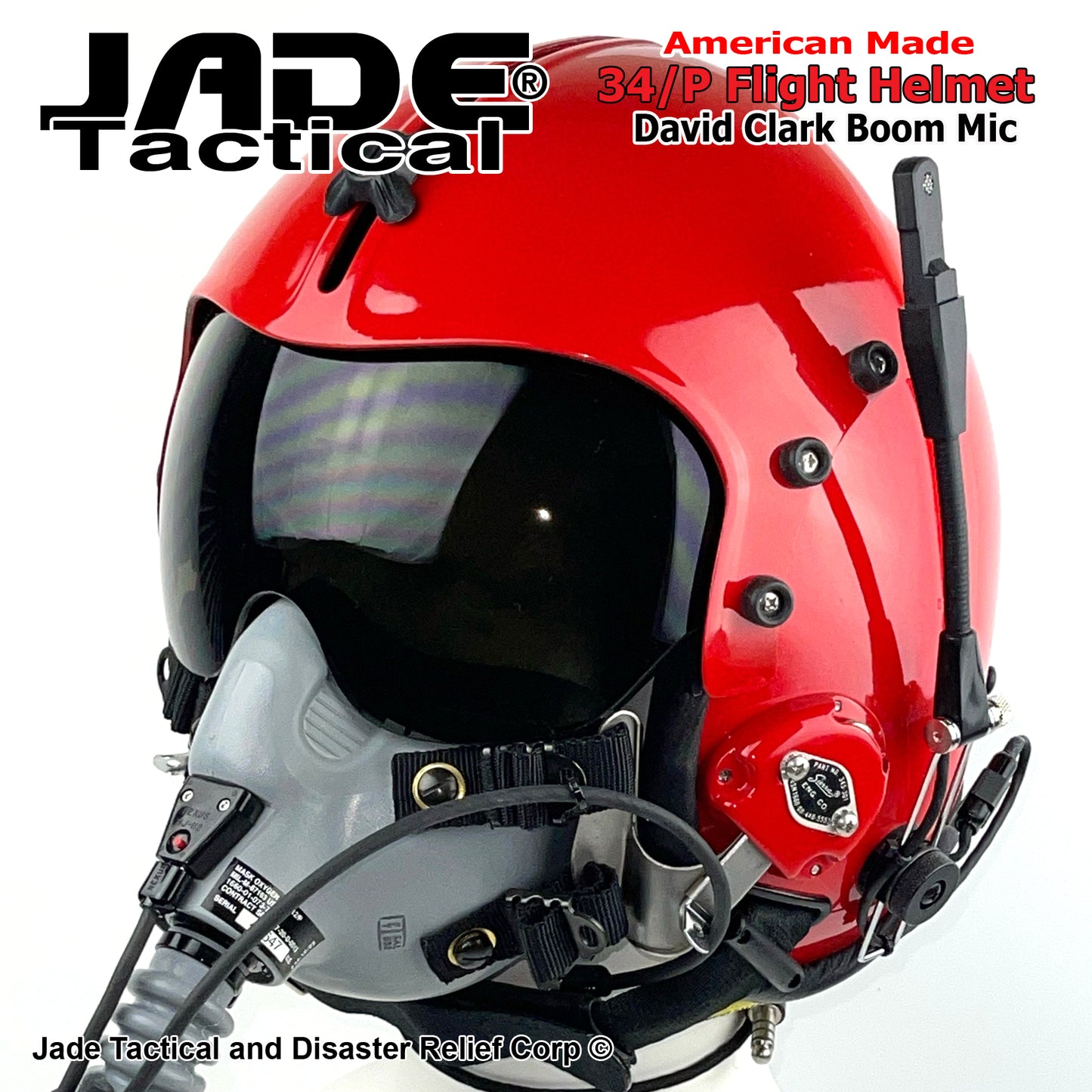 GENTEX 34/P Flight Helmet USA Red