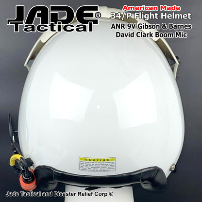 GENTEX 34/P Flight Helmet USA White ANR 14V