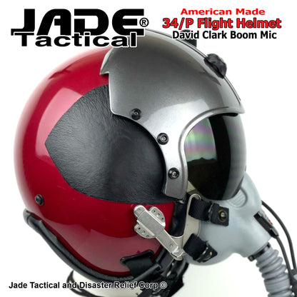 GENTEX 55/EE Flight Helmet USA Burgundy Charcoal Metallic