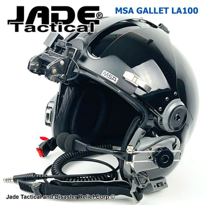 MSA Gallet LA100 Jet Pilot Flight Helmet "LOADED"