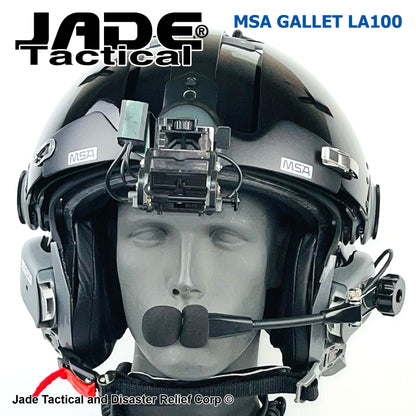 MSA Gallet LA100 Jet Pilot Flight Helmet "LOADED"