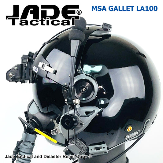 MSA Gallet LA100 Jet Pilot Flight Helmet "LOADED"