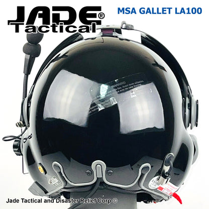 MSA Gallet LA100 Jet Pilot Flight Helmet "LOADED"