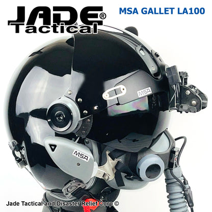 MSA Gallet LA100 Jet Pilot Flight Helmet "LOADED"