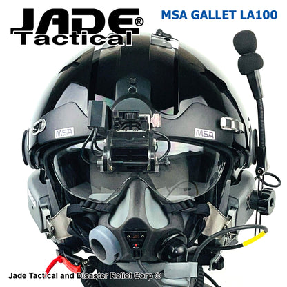 MSA Gallet LA100 Jet Pilot Flight Helmet "LOADED"