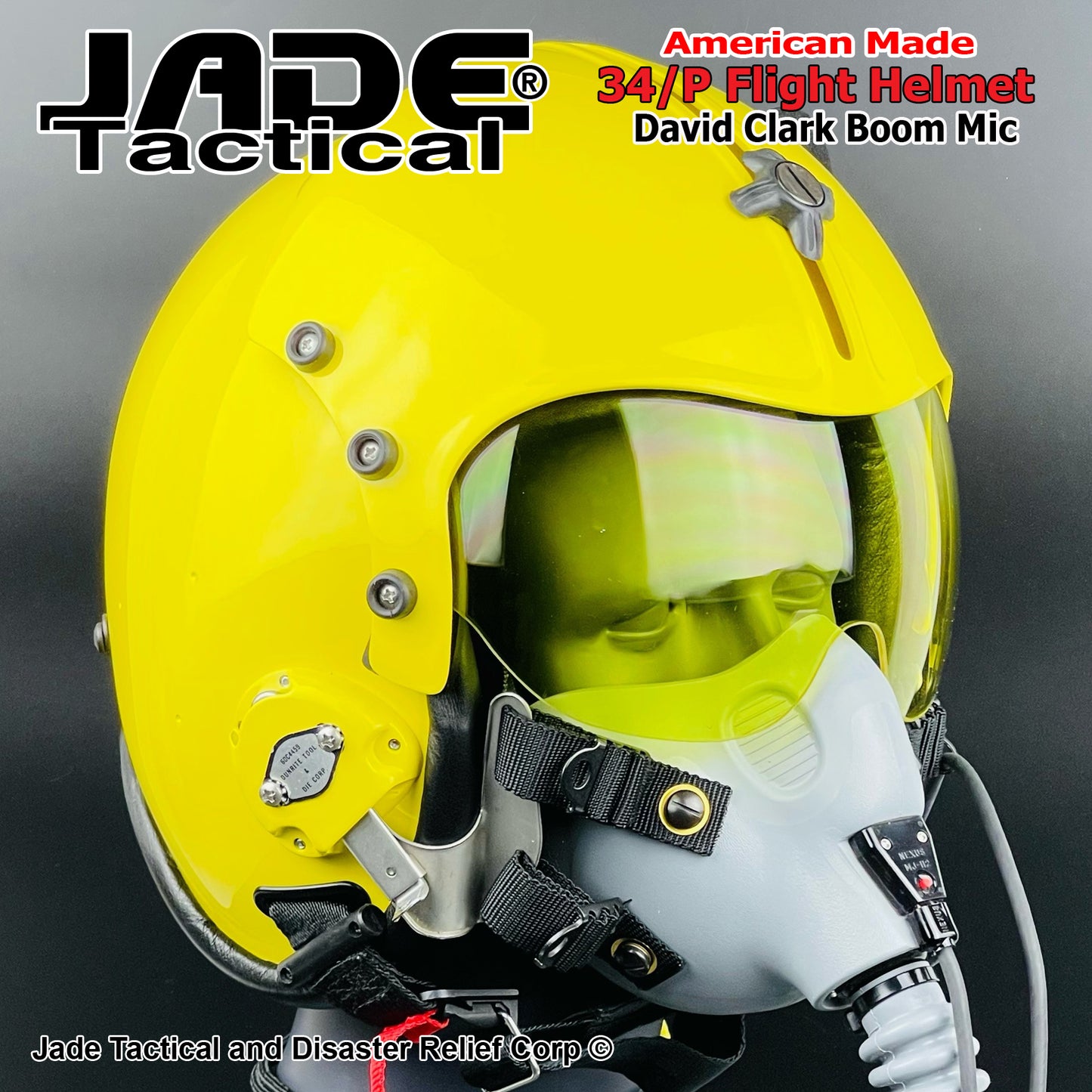 GENTEX 34/P Flight Helmet USA Canary Yellow