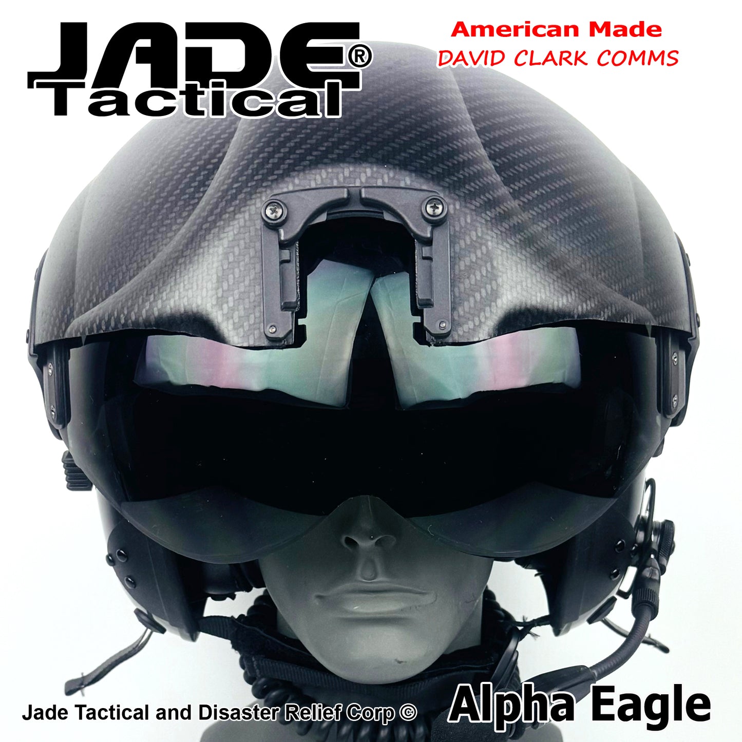 Alpha Eagle Gun Metal Grey Helicopter Flight Helmet