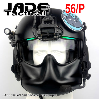 HGU-GENTEX USA 56/P Helicopter Flight Helmet Loaded