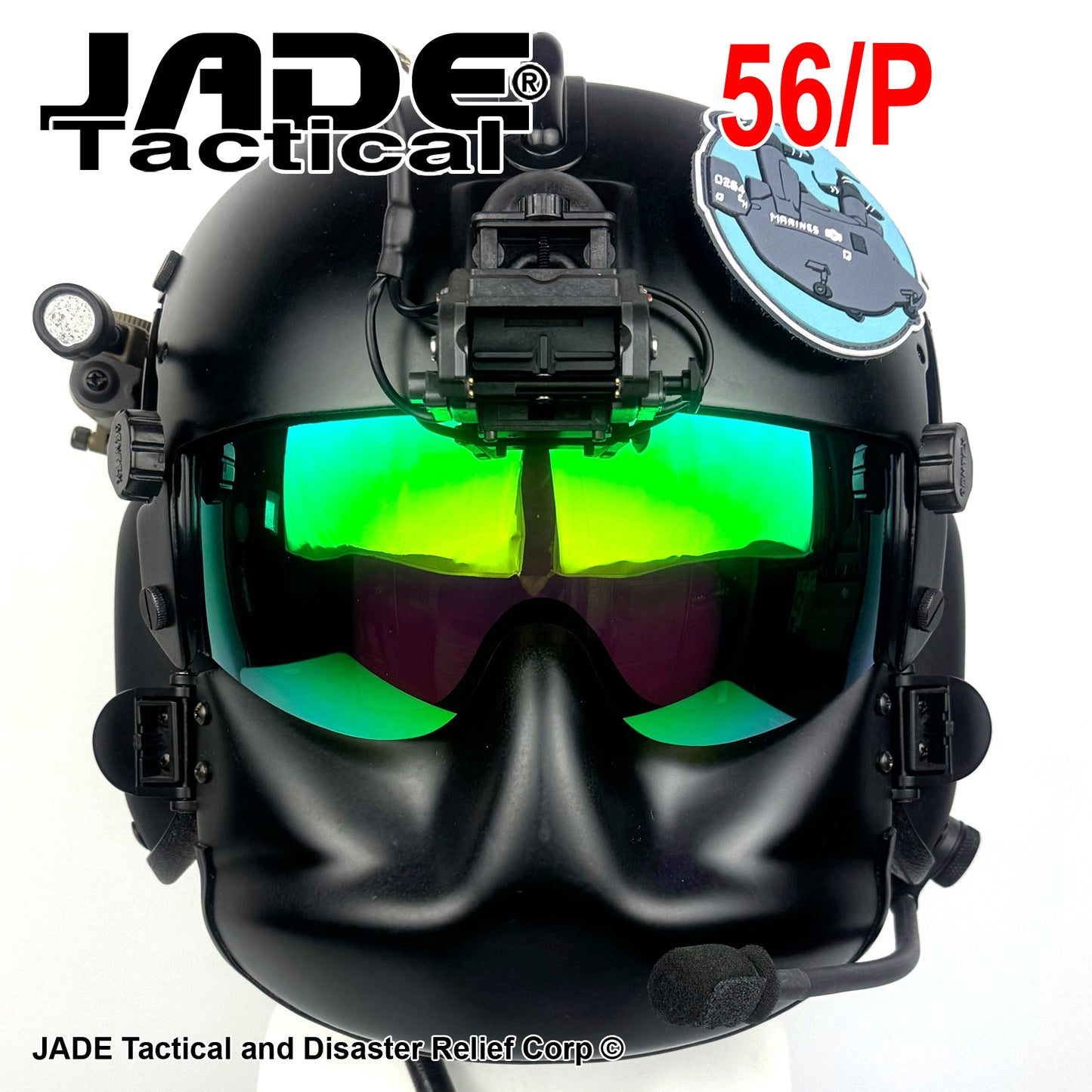 HGU-GENTEX USA 56/P Helicopter Flight Helmet Loaded