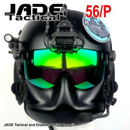 HGU-GENTEX USA 56/P Helicopter Flight Helmet Loaded