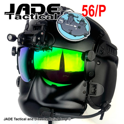 HGU-GENTEX USA 56/P Helicopter Flight Helmet Loaded