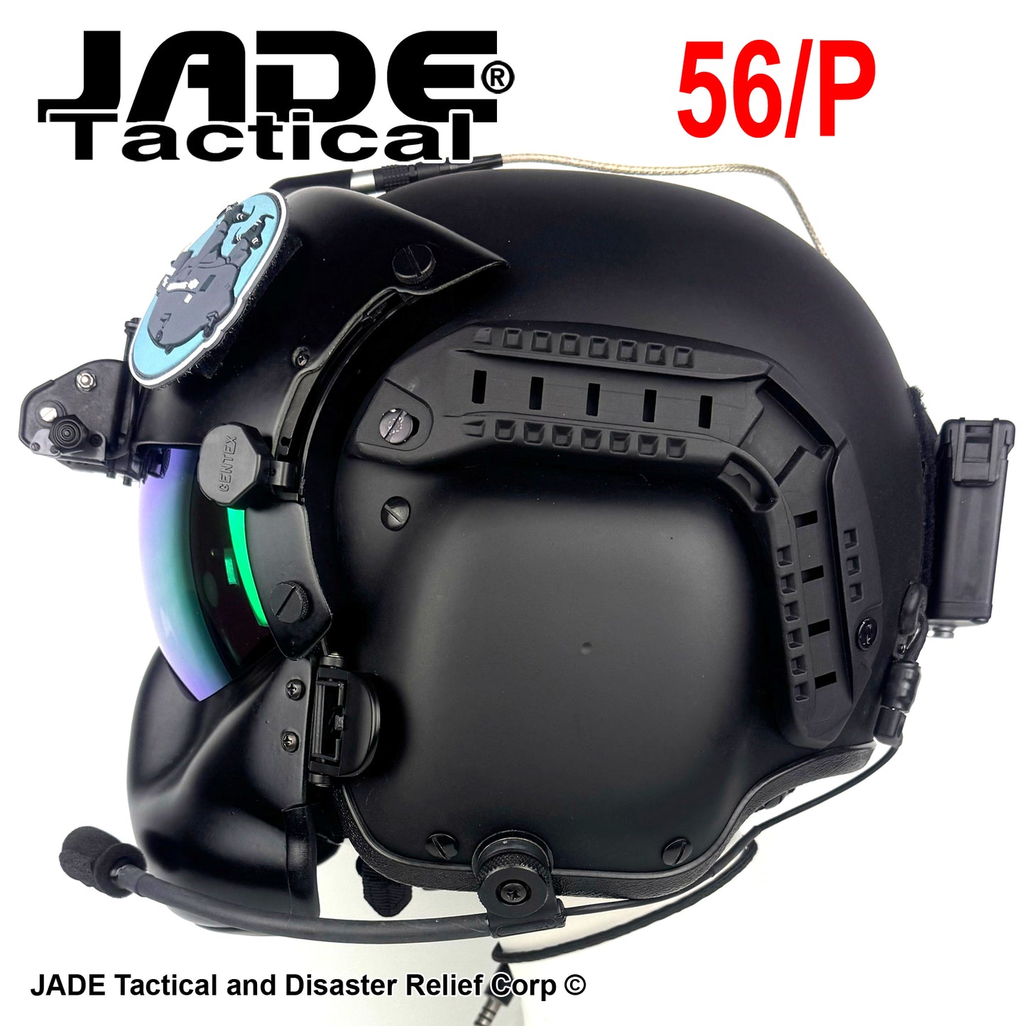HGU-GENTEX USA 56/P Helicopter Flight Helmet Loaded