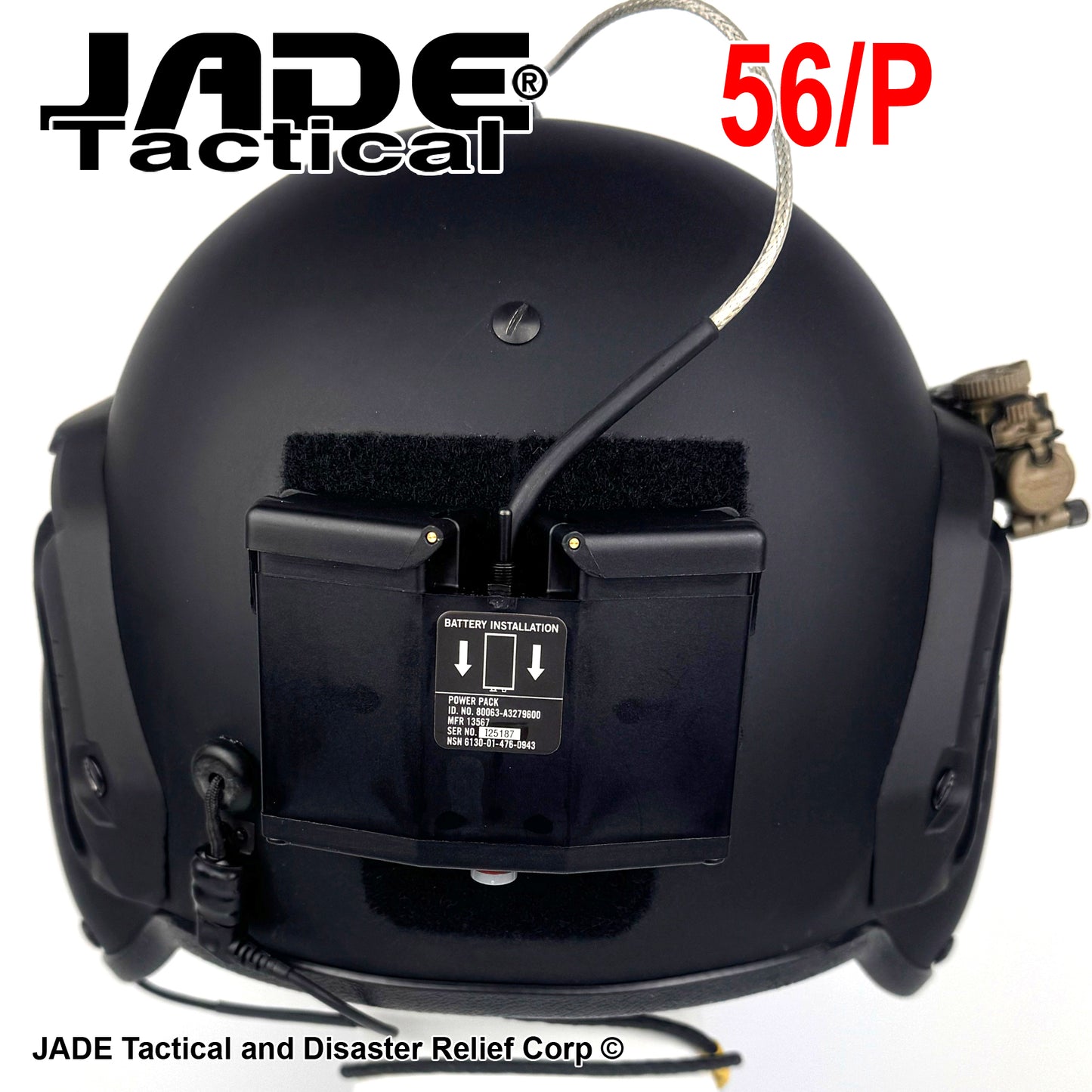 HGU-GENTEX USA 56/P Helicopter Flight Helmet Loaded