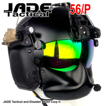 HGU-GENTEX USA 56/P Helicopter Flight Helmet Loaded