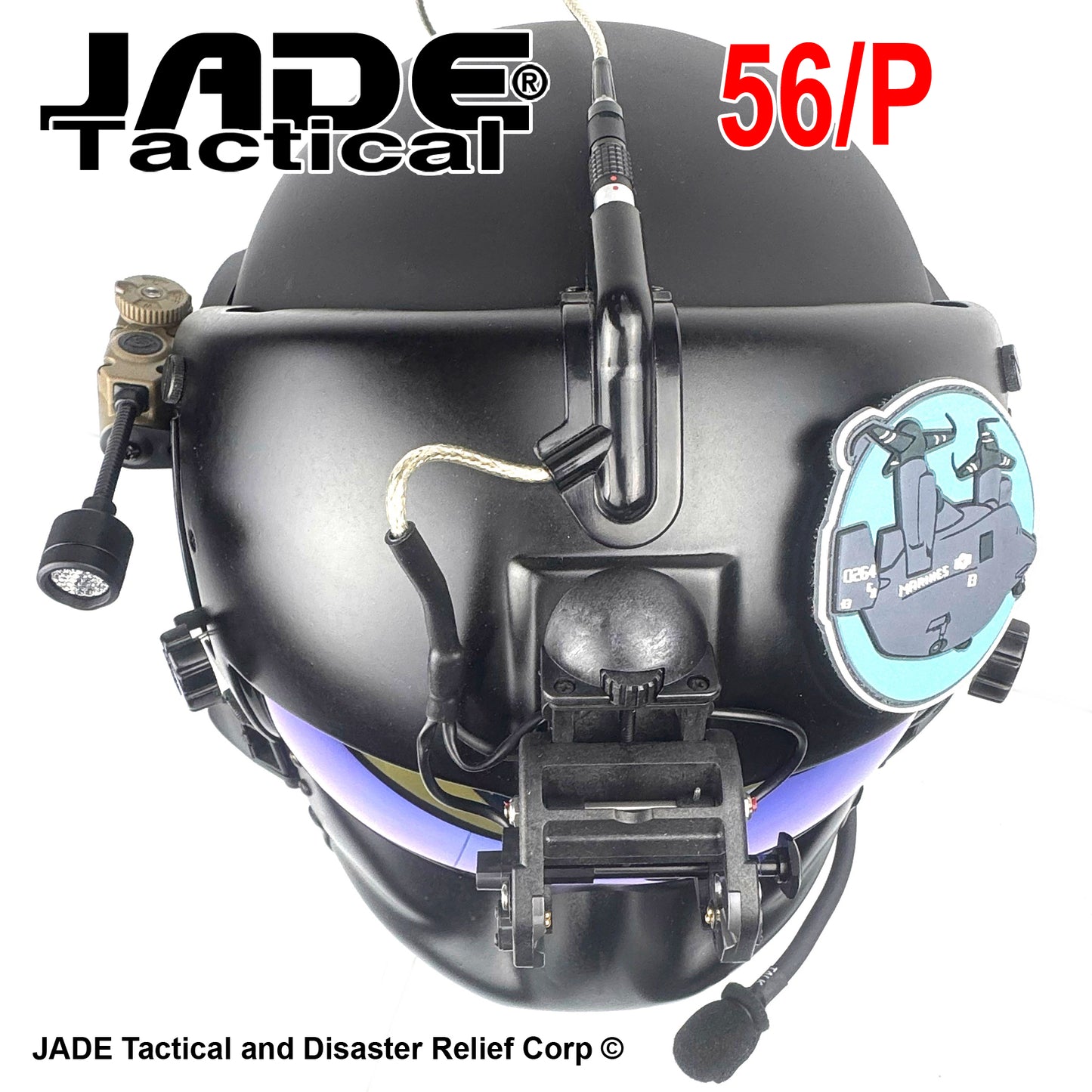 HGU-GENTEX USA 56/P Helicopter Flight Helmet Loaded