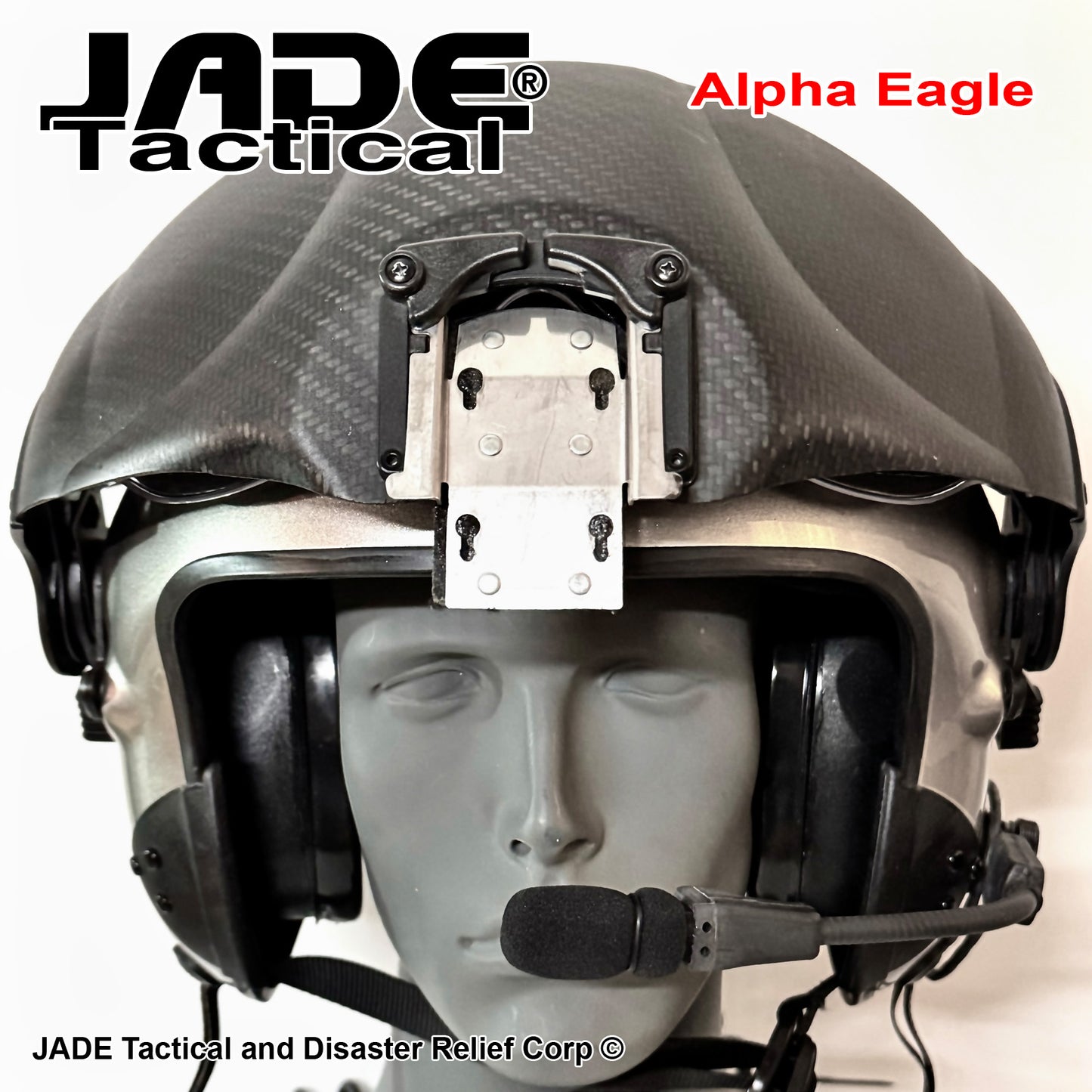 Alpha Eagle Matallic Grey Helicopter Flight Helmet