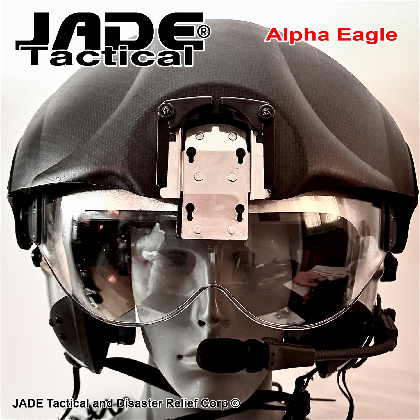 Alpha Eagle Matallic Grey Helicopter Flight Helmet