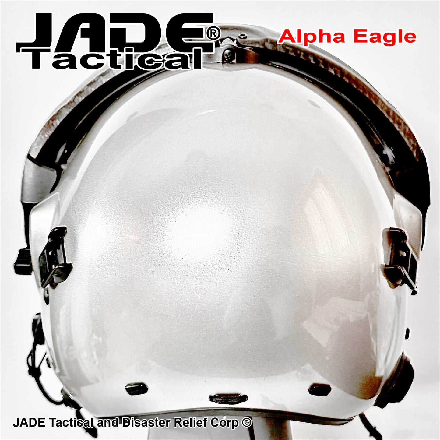 Alpha Eagle Matallic Grey Helicopter Flight Helmet