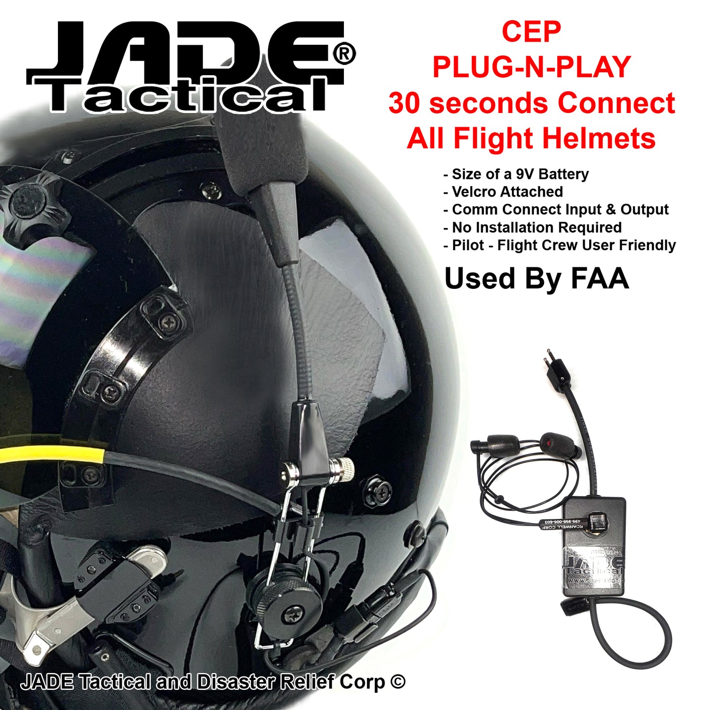 Flight Helmet CEP Kit Plug-N-Play