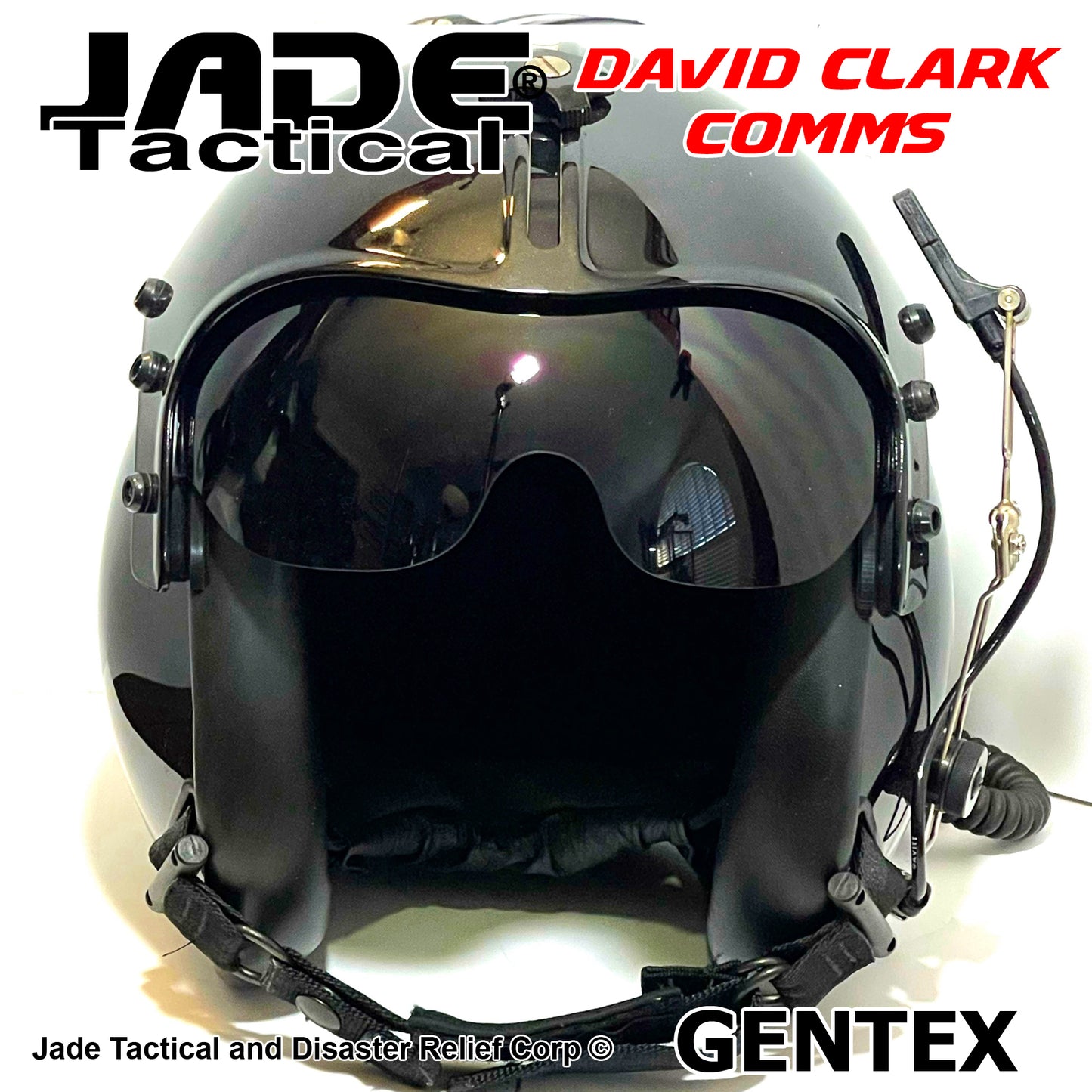 GENTEX 34/P Flight Helmet USA Black Metallic XL