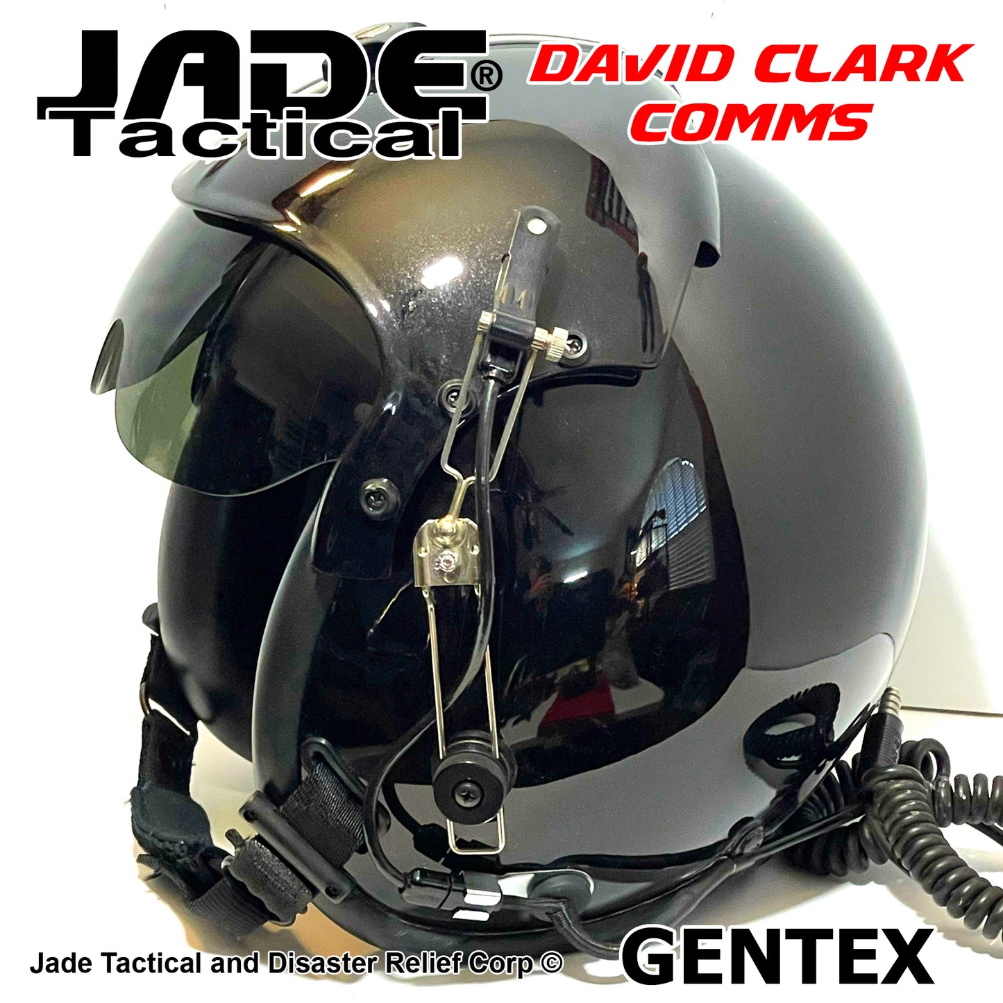 GENTEX 34/P Flight Helmet USA Black Metallic XL