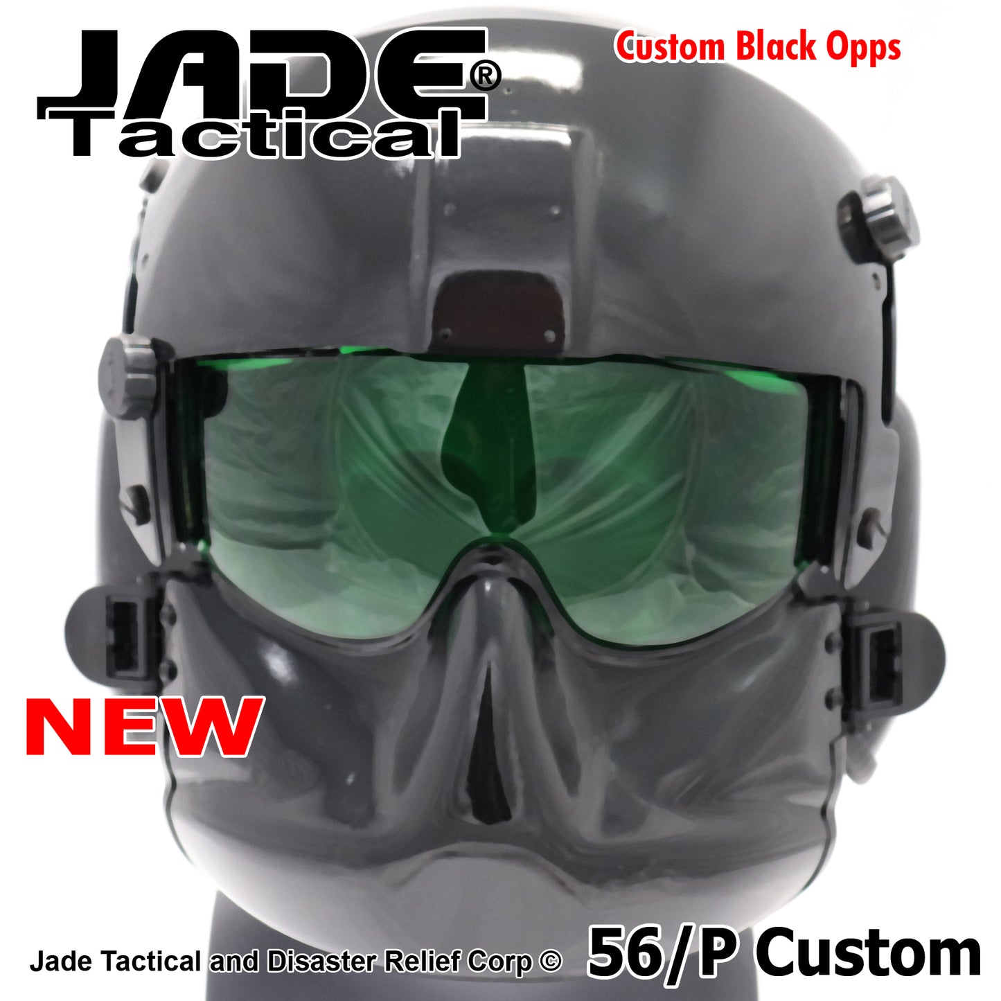 GENTEX 56/P USA Helicopter Pilot Helmet Black Gloss