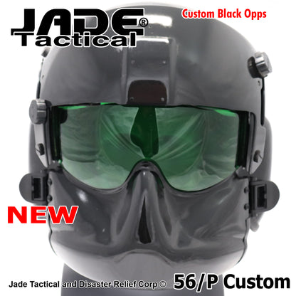GENTEX 56/P USA Helicopter Pilot Helmet Black Gloss