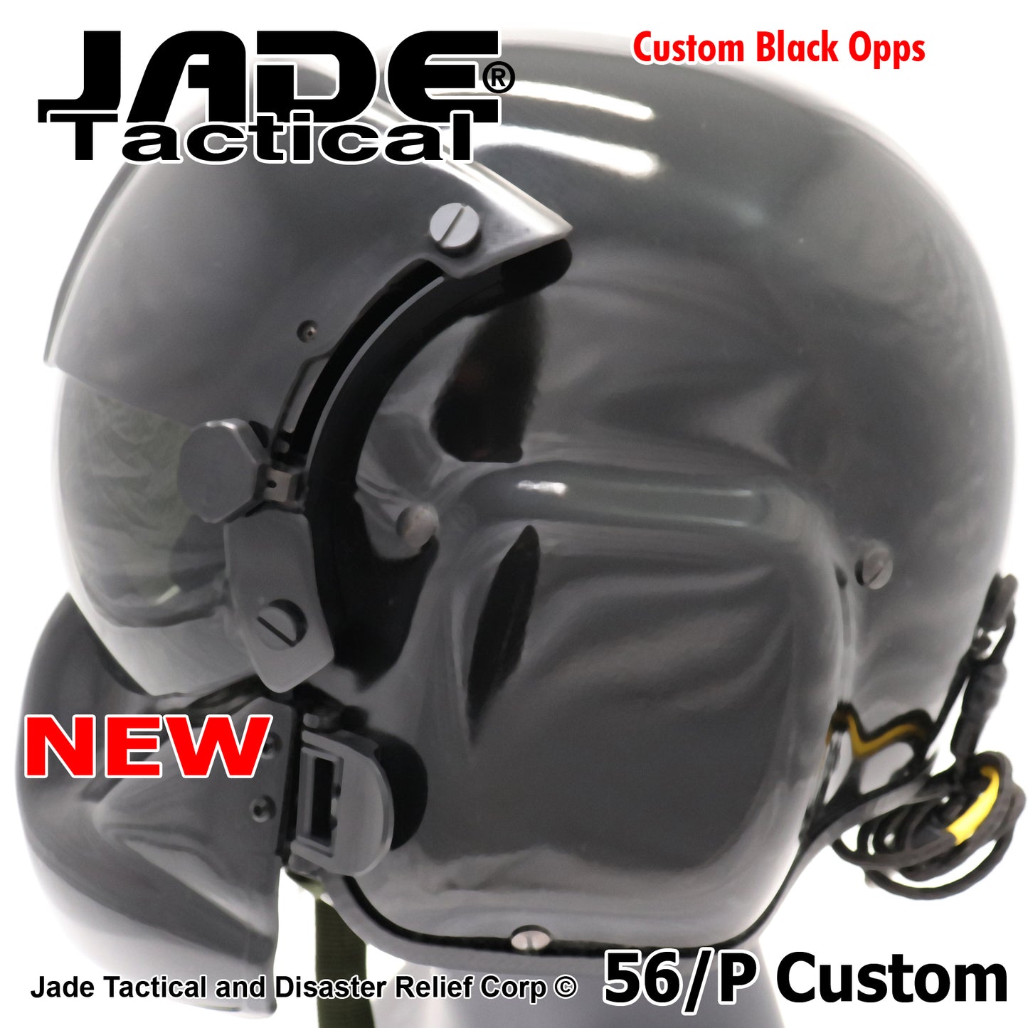 GENTEX 56/P USA Helicopter Pilot Helmet Black Gloss