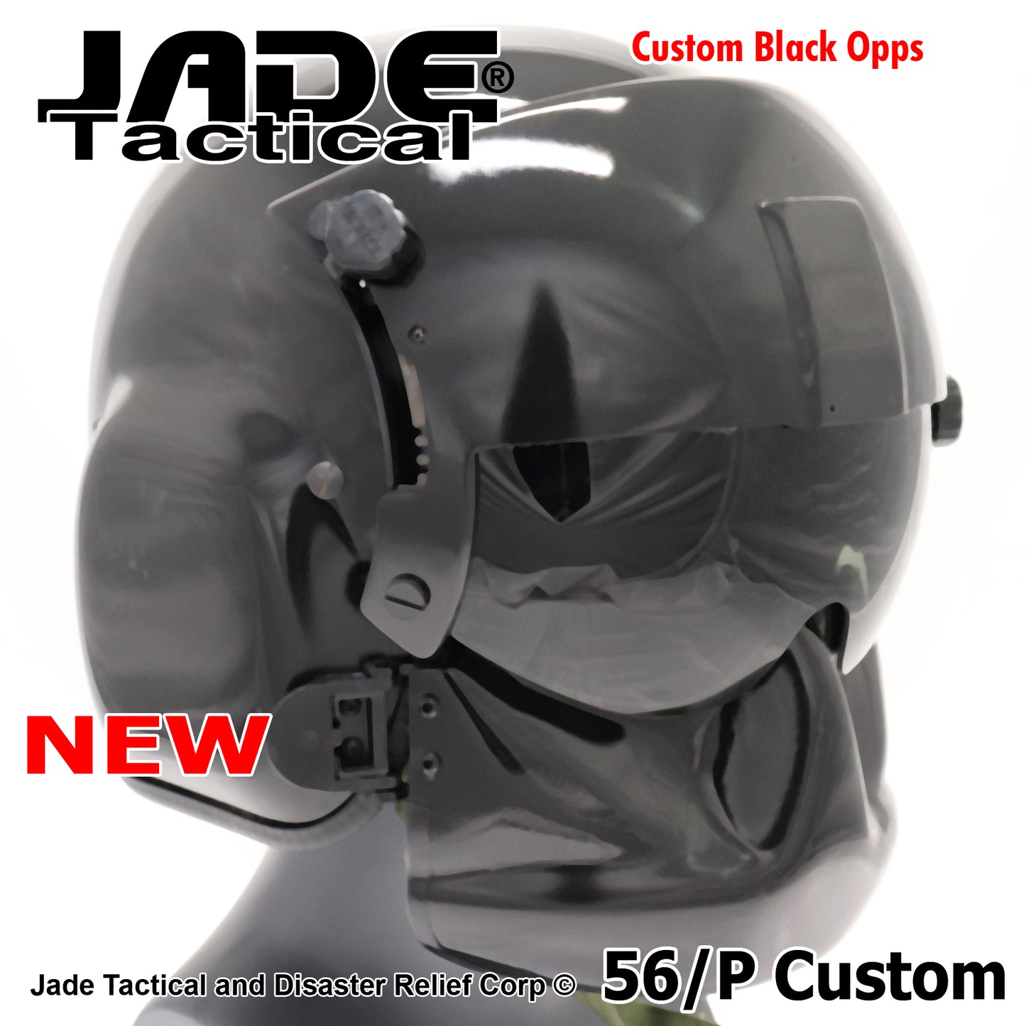 GENTEX 56/P USA Helicopter Pilot Helmet Black Gloss