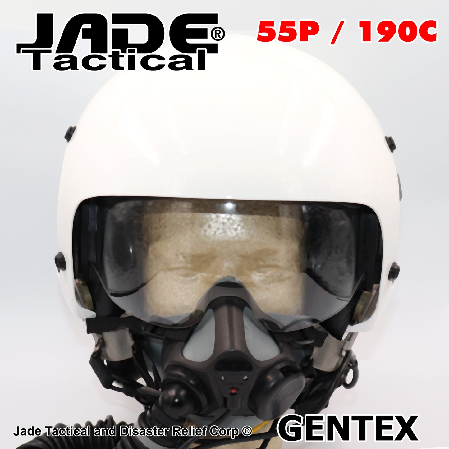 GENTEX 55/P With 190C Dual Visor Flight Helmet