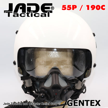 GENTEX 55/P With 190C Dual Visor Flight Helmet